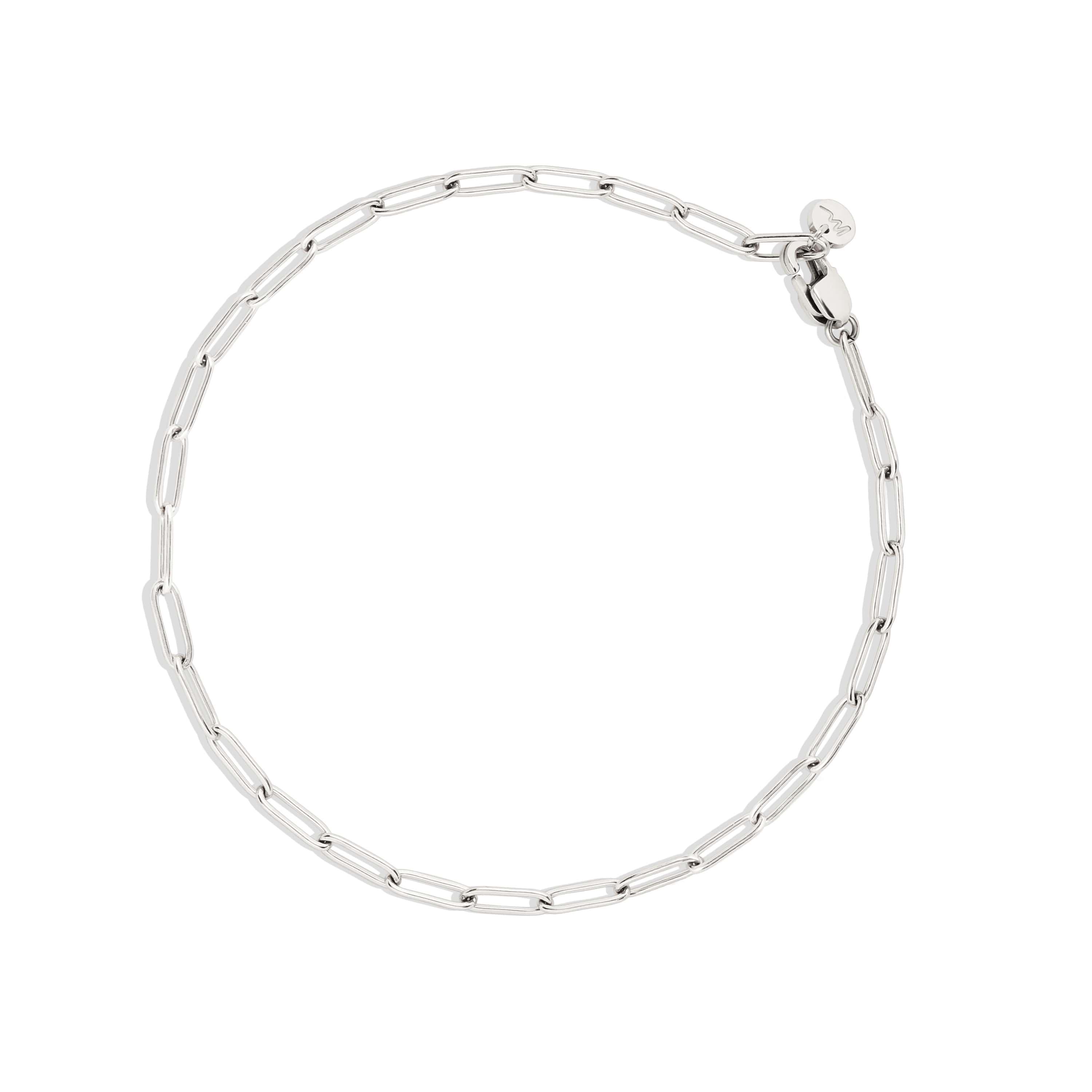 White gold sale chain bracelet