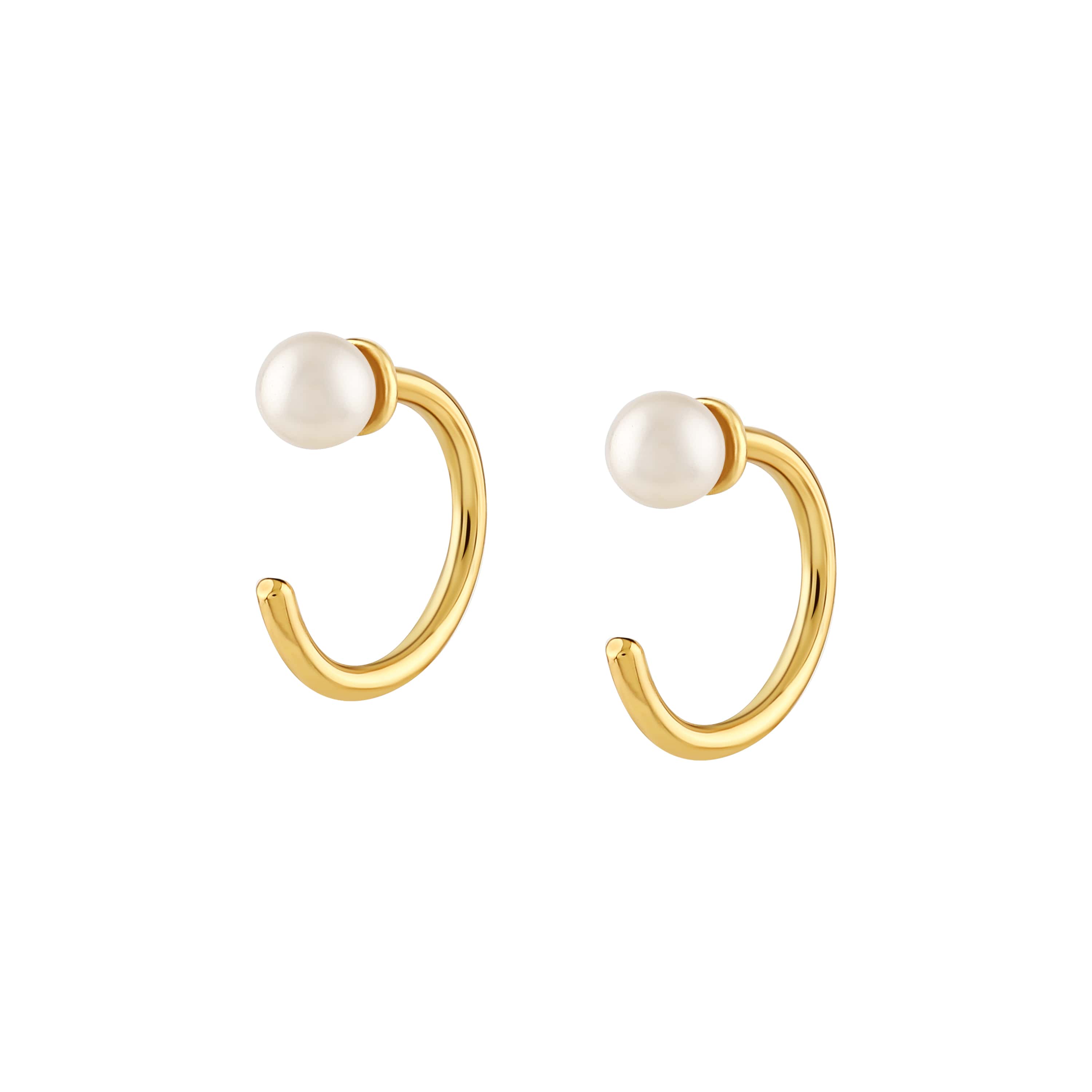 Gold hot sale earrings pearl