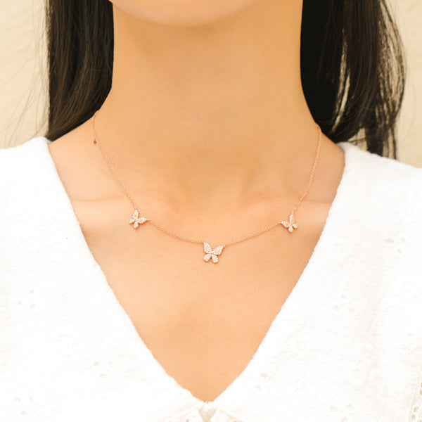 Claudina Butterfly Necklace