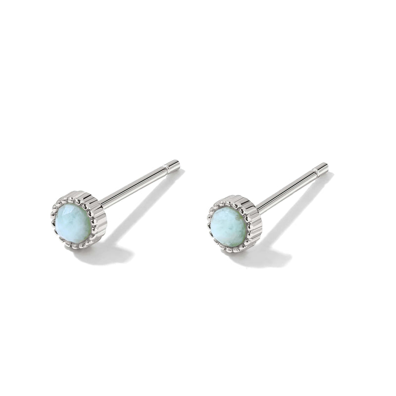 Cerulea Amazonite Studs